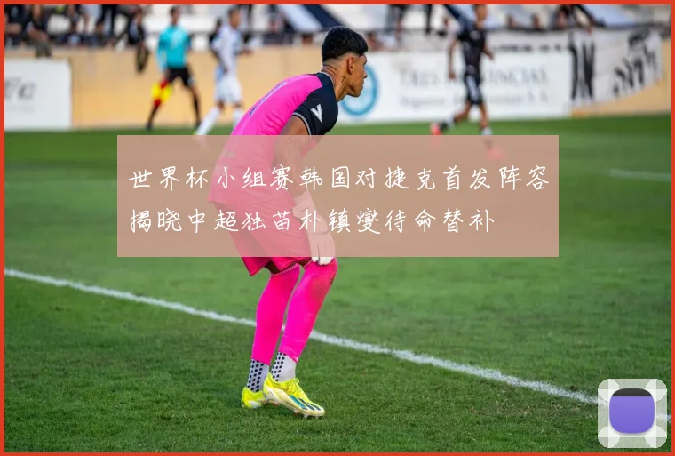 世界杯小组赛韩国对捷克首发阵容揭晓中超独苗朴镇燮待命替补
